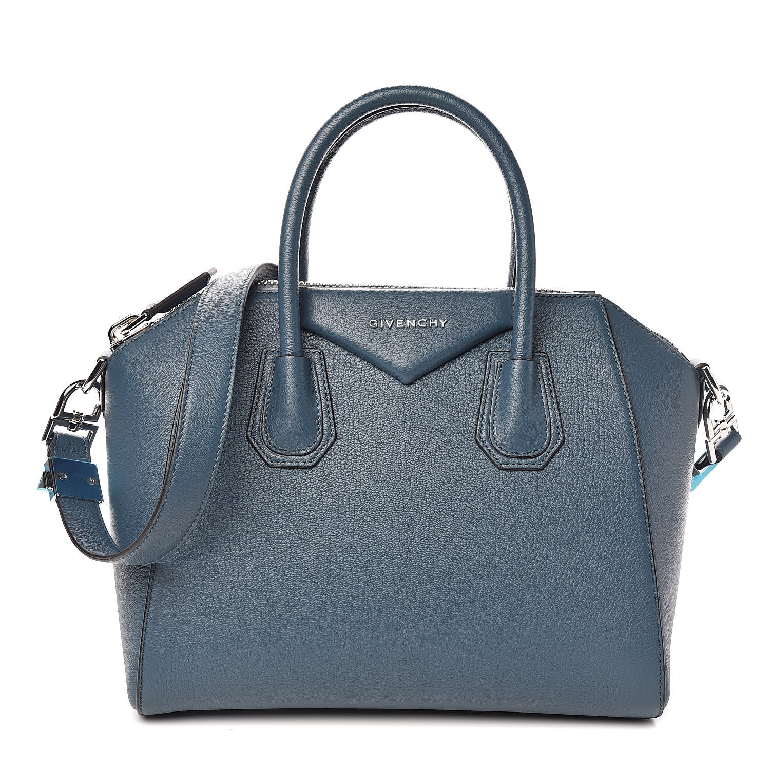 Givenchy Sugar Goatskin Small Antigona Oil Blue 1 of 11