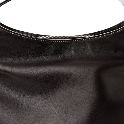 Gucci Calfskin Creole Hobo Chocolate 8 of 10