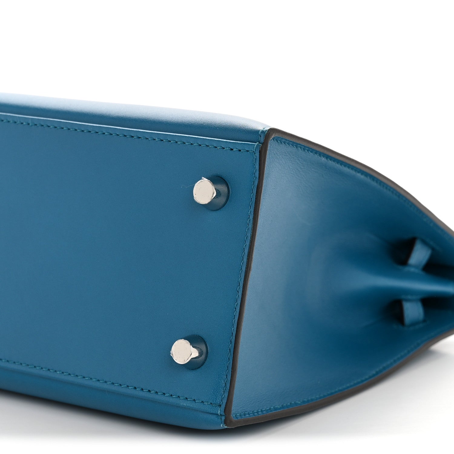 Hermes Tadelakt Kelly Sellier 25 Bleu Izmir 10 of 14