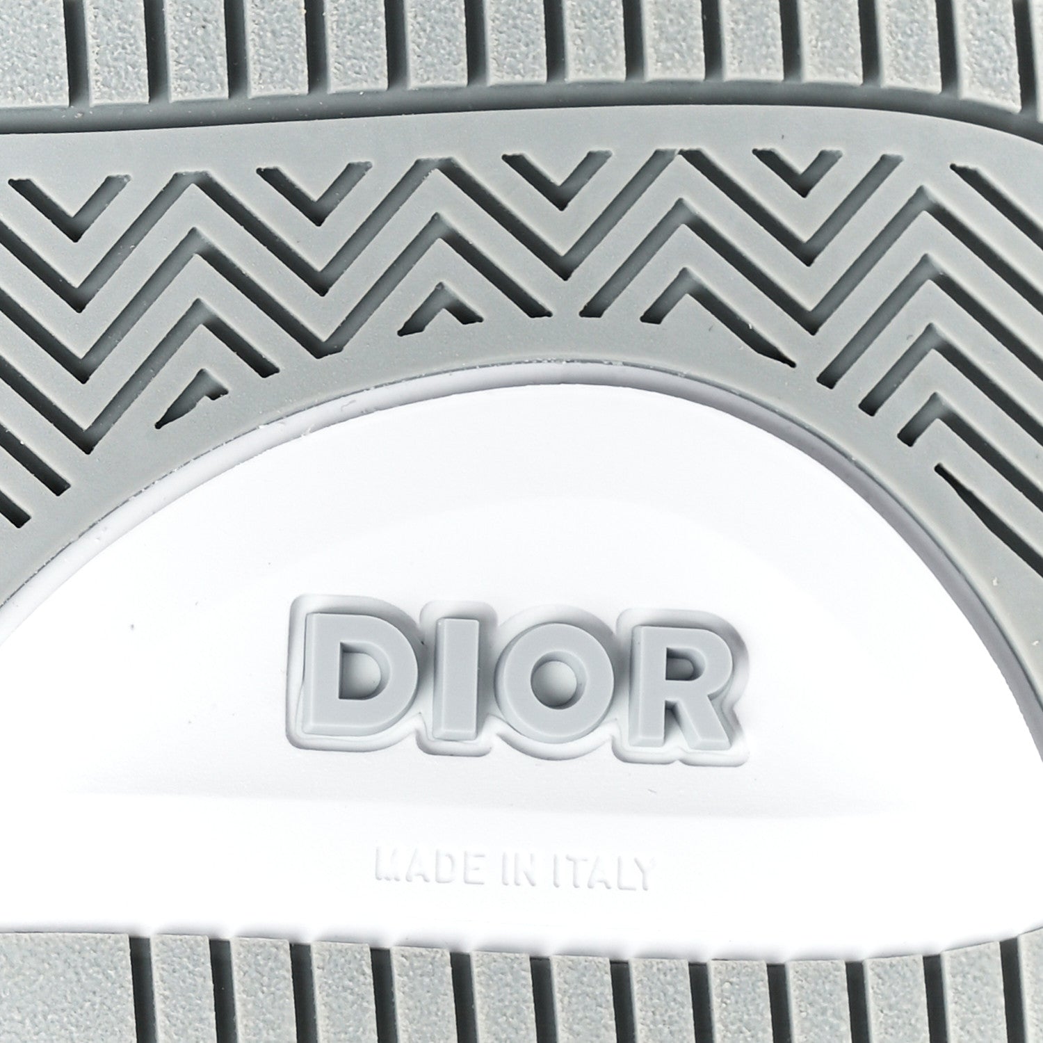 Christian Dior Smooth Calfskin Oblique Galaxy Perforated Mens B27 Mid Top Sneakers 43 White Grey 6 of 9