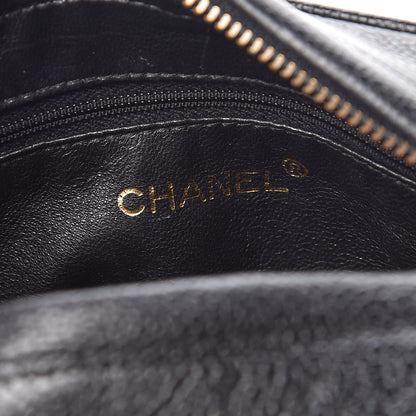 Chanel Caviar Chevron Quilted Tassel Camera Case Black 6 of 10