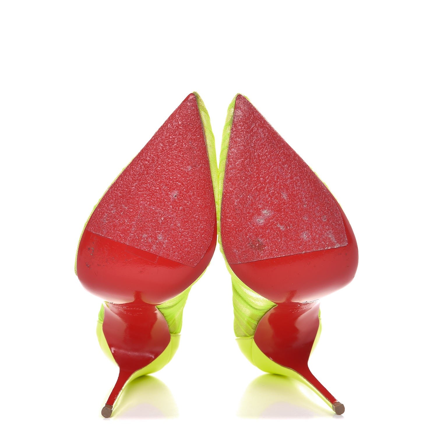 Christian Louboutin Chiffon Follies Draperia 120 Pumps 38.5 Neon 7 of 9