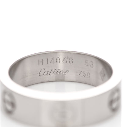 Cartier 18K White Gold 5.5mm LOVE Ring 53 6.25 4 of 5