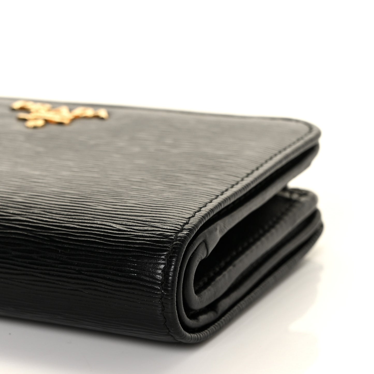 Vitello Move Metal Compact Wallet Black