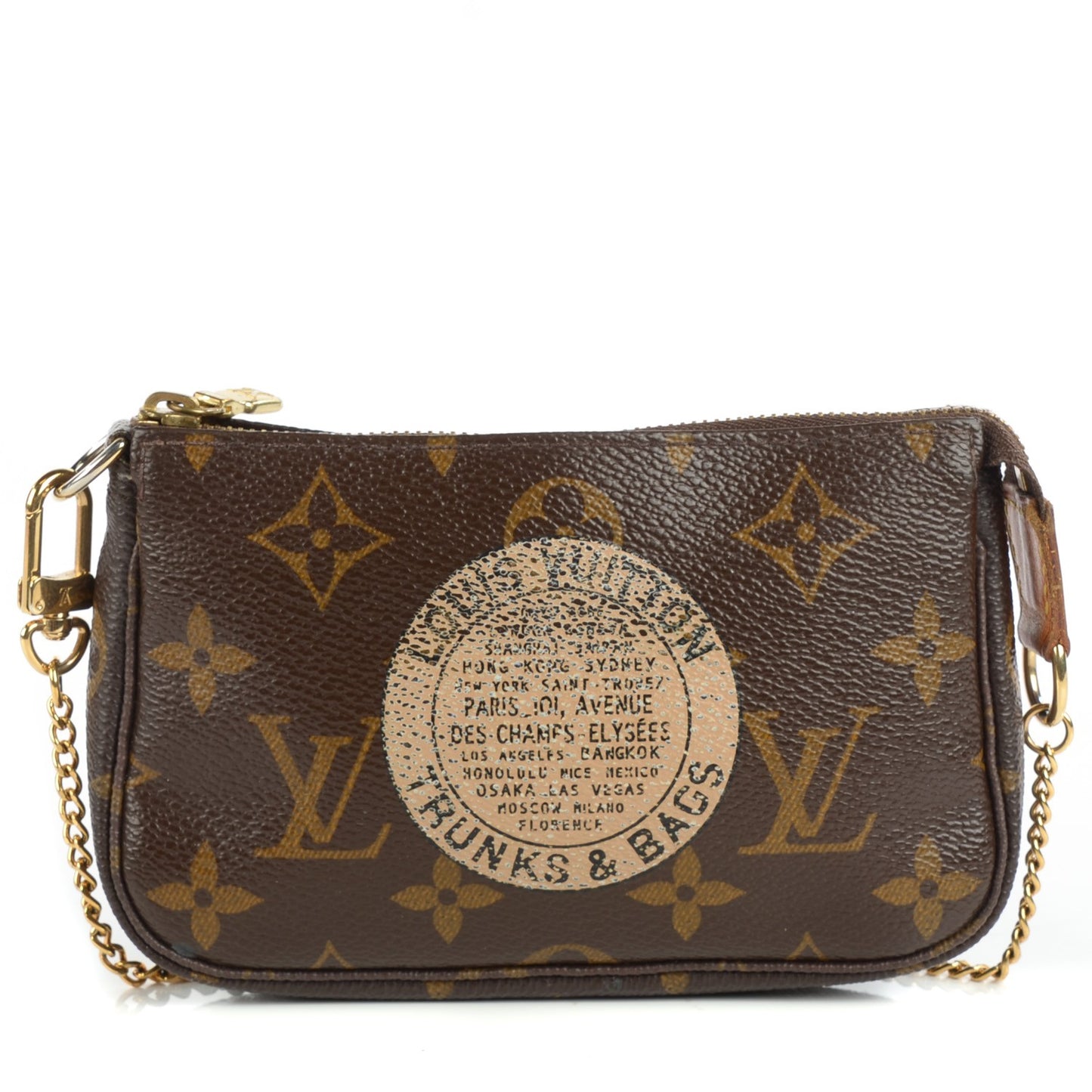 Monogram Complice Trunks and Bags Mini Pochette Accessories Beige