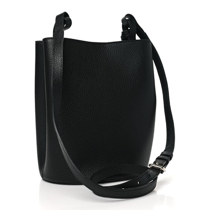 Burberry London Grainy Calfskin Small Lorne Bucket Crossbody Black 3 of 9