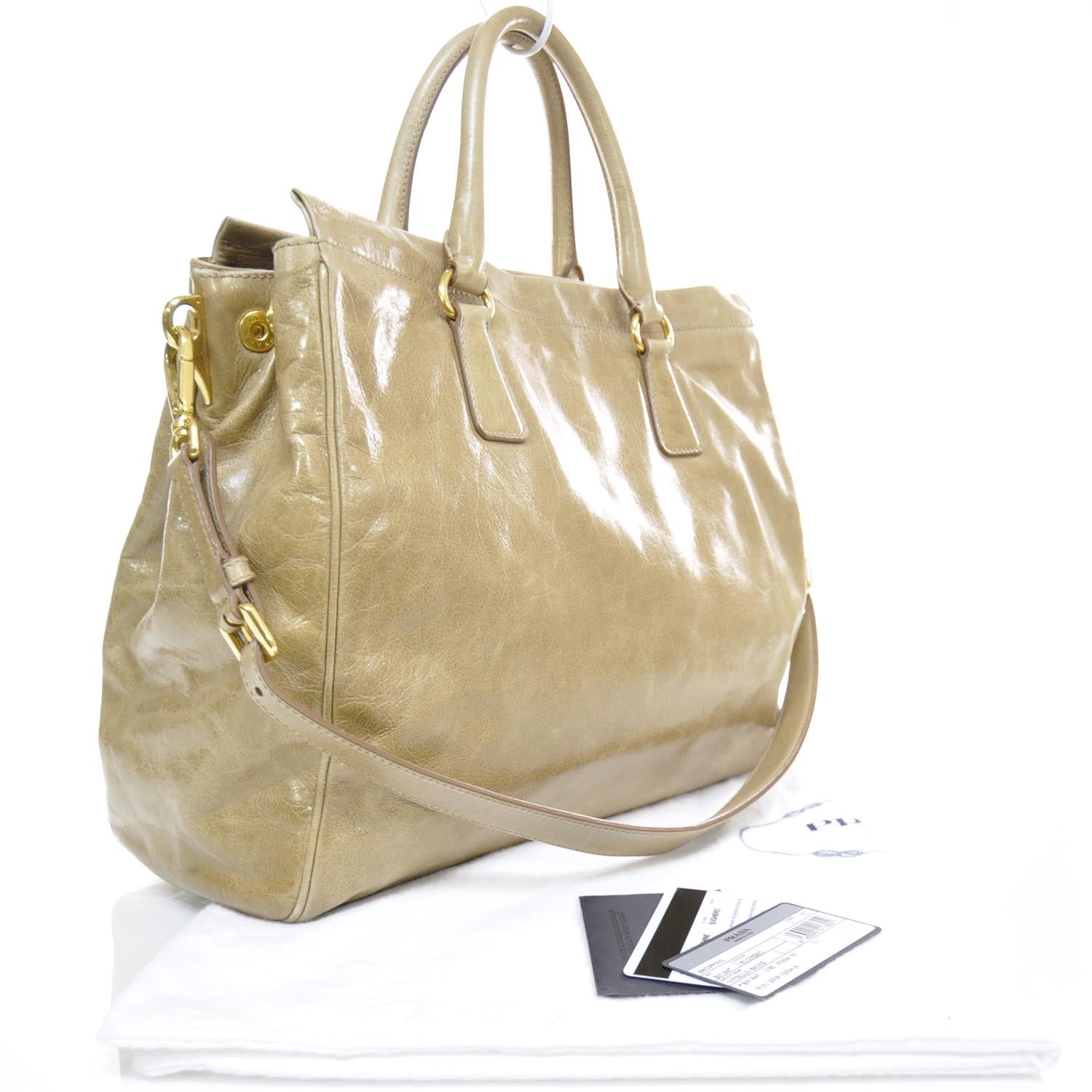 Prada Vitello Shine Tote 2 of 12