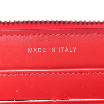 Chanel Glazed Calfskin Quilted Small Coco Boy Zip Around Wallet Red 7 of 9