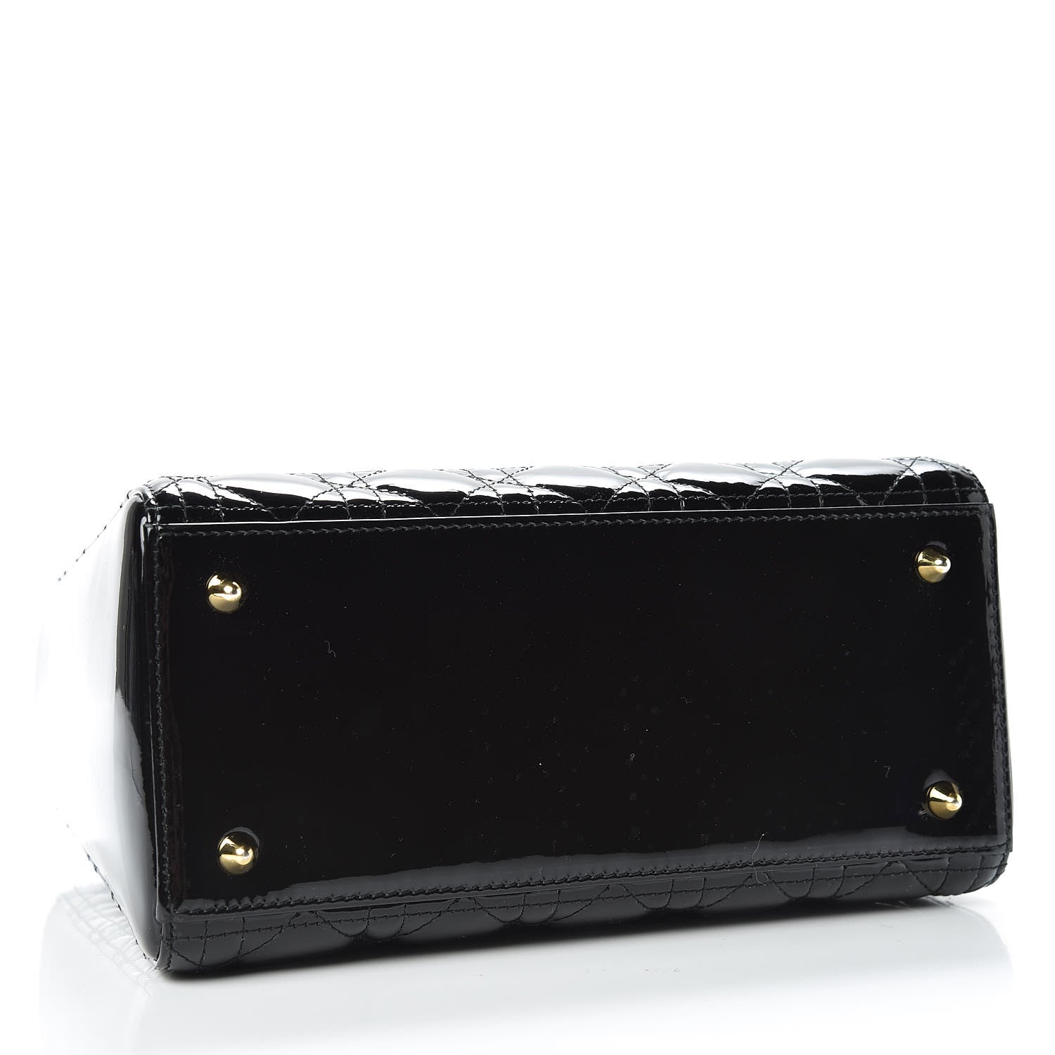Christian Dior Patent Cannage Medium Lady Dior Black 5 of 10