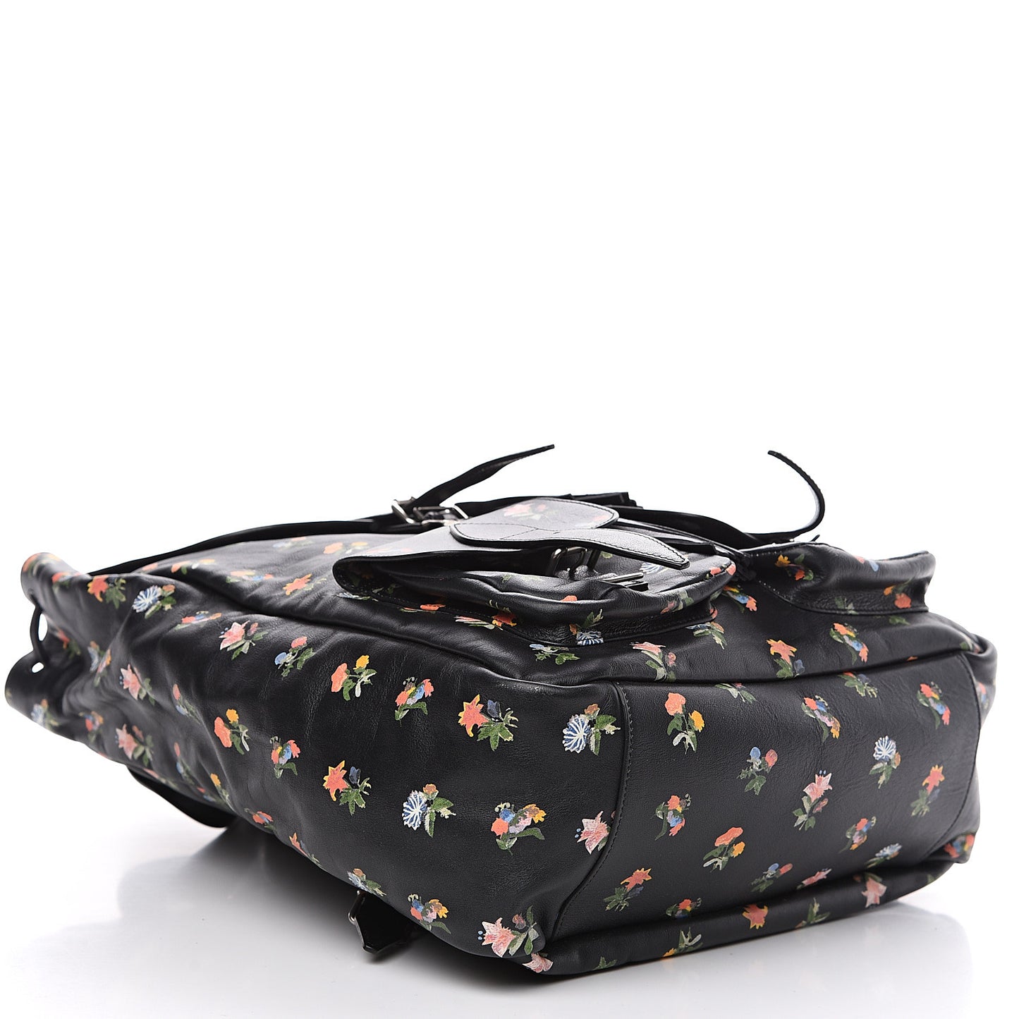 Calfskin Prairie Flower Printed Festival Backpack Multicolor