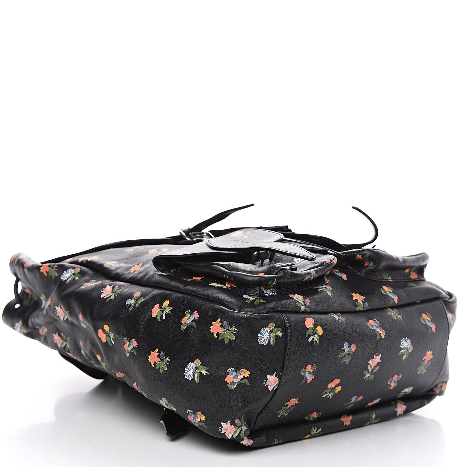 Saint Laurent Calfskin Prairie Flower Printed Festival Backpack Multicolor 3 of 8