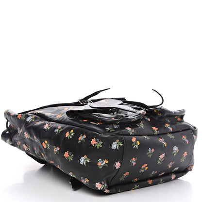 Saint Laurent Calfskin Prairie Flower Printed Festival Backpack Multicolor 3 of 8