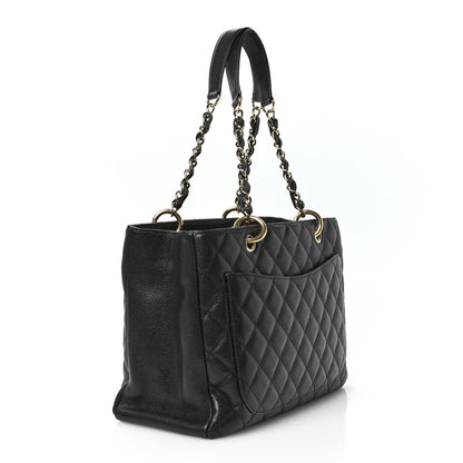 Chanel Caviar Quilted Grand Shopping Tote GST Black 3 of 10