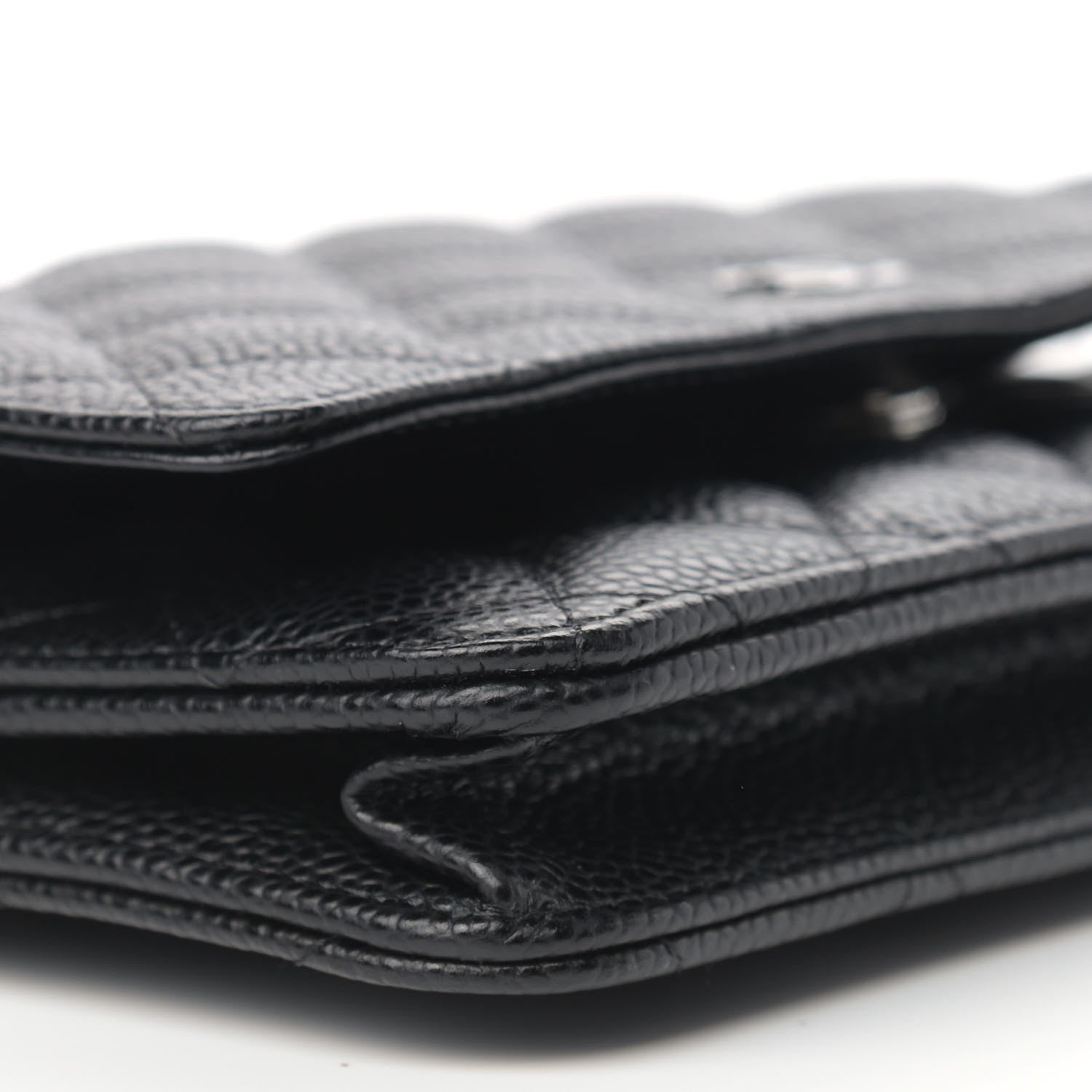 Chanel Caviar Quilted Wallet On Chain WOC Black 9 of 10