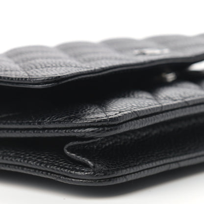 Chanel Caviar Quilted Wallet On Chain WOC Black 9 of 10