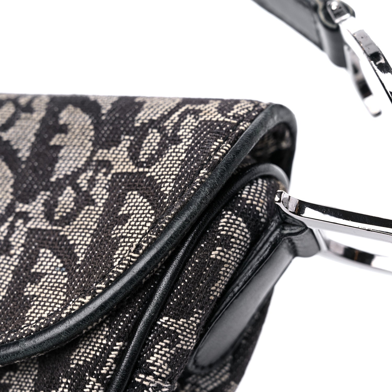 Christian Dior Monogram Saddle Bag Black 13 of 18