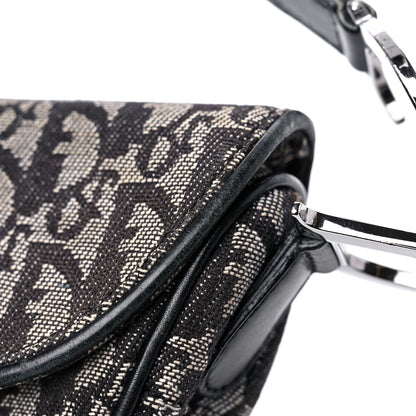 Christian Dior Monogram Saddle Bag Black 13 of 18
