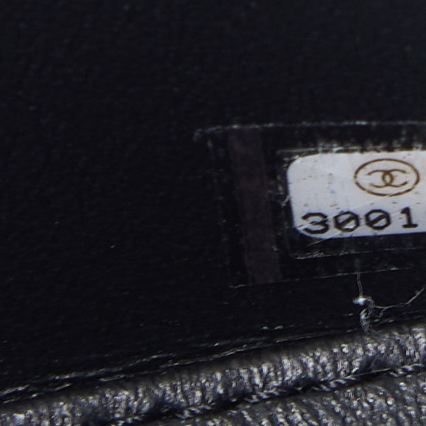 Lambskin Quilted Trendy Vanity Case Black