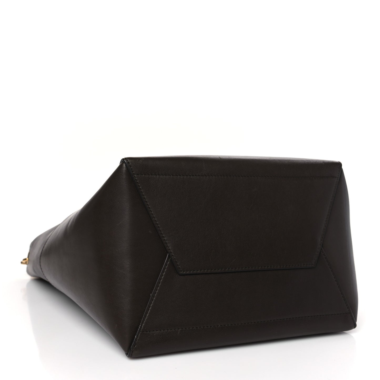 Supersoft Calfskin Sangle Bucket Bag Wood