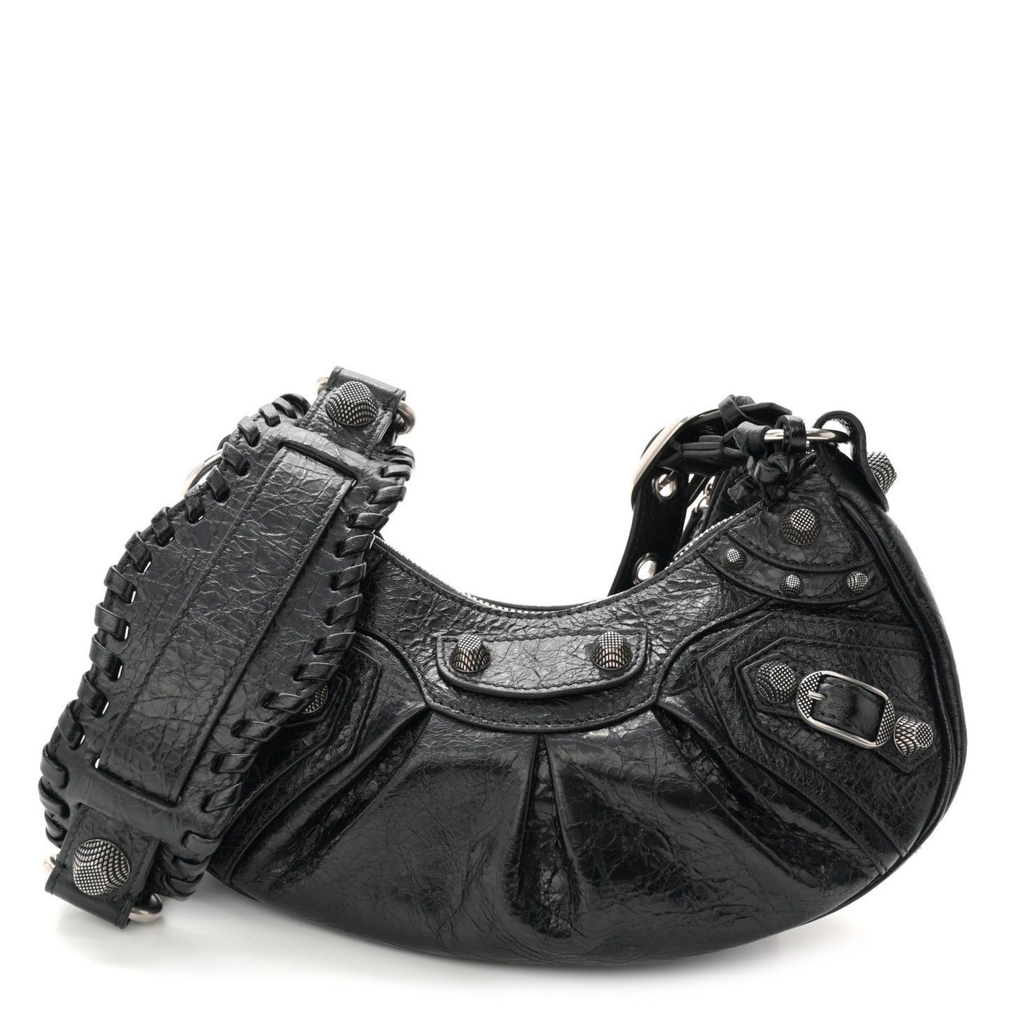 Agneau Arena Le Cagole Shoulder Bag XS Black