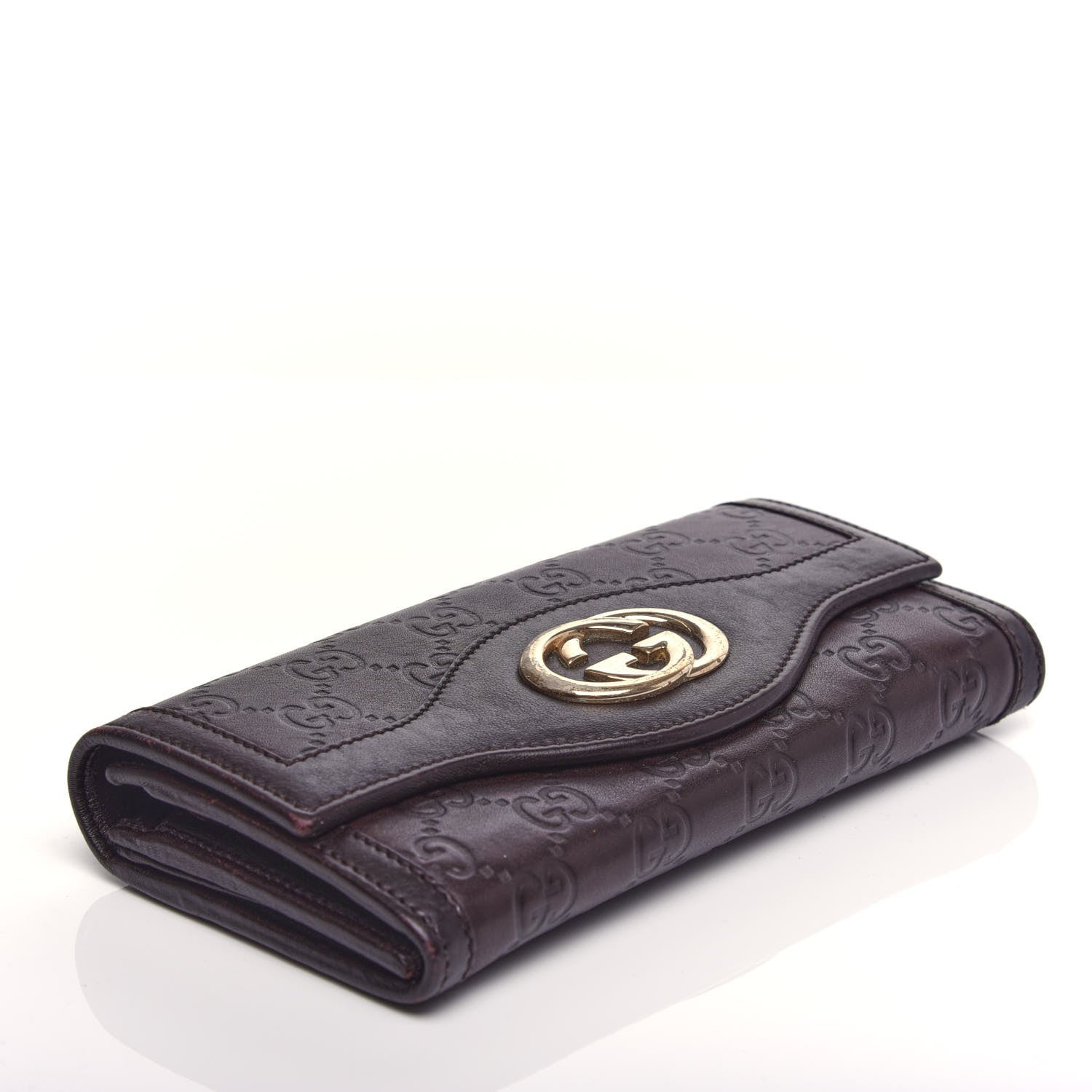 Gucci Guccissima Sukey Continental Wallet Purple 5 of 12