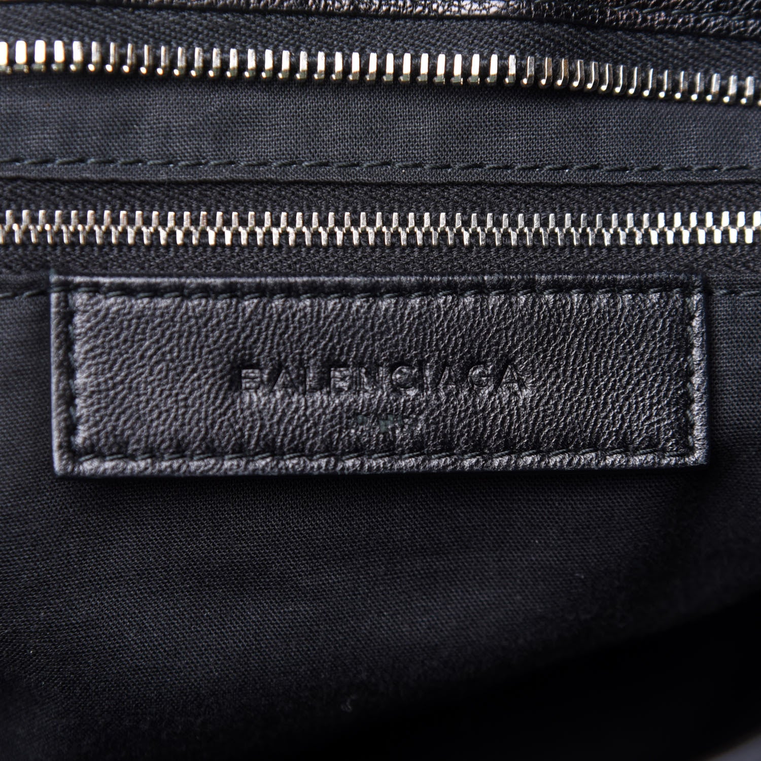 Balenciaga Chevre Silver Metallic Edge Hardware City Black 6 of 11