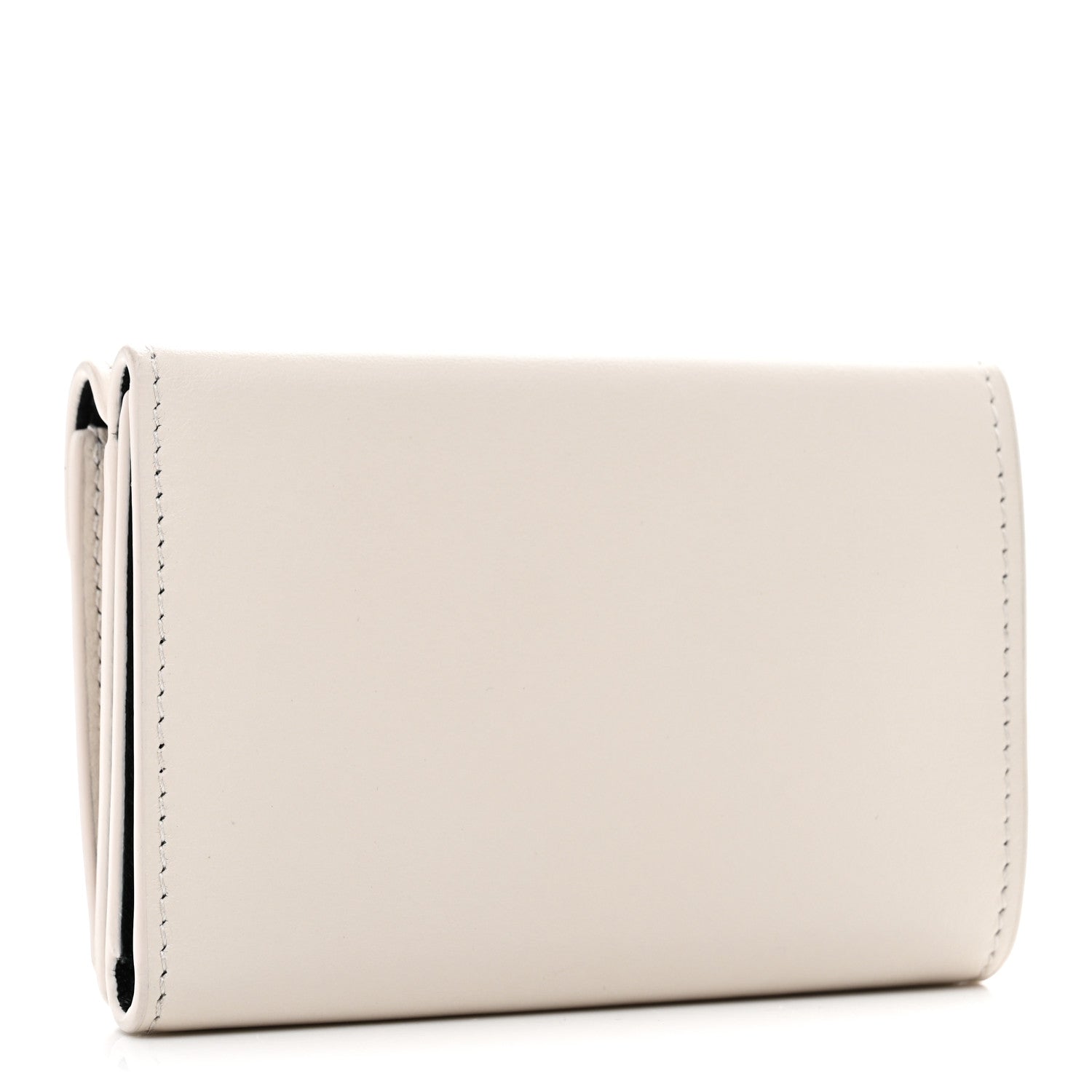 Balenciaga Smooth Calfskin Logo Envelope Compact Wallet White 3 of 8