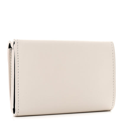 Balenciaga Smooth Calfskin Logo Envelope Compact Wallet White 3 of 8
