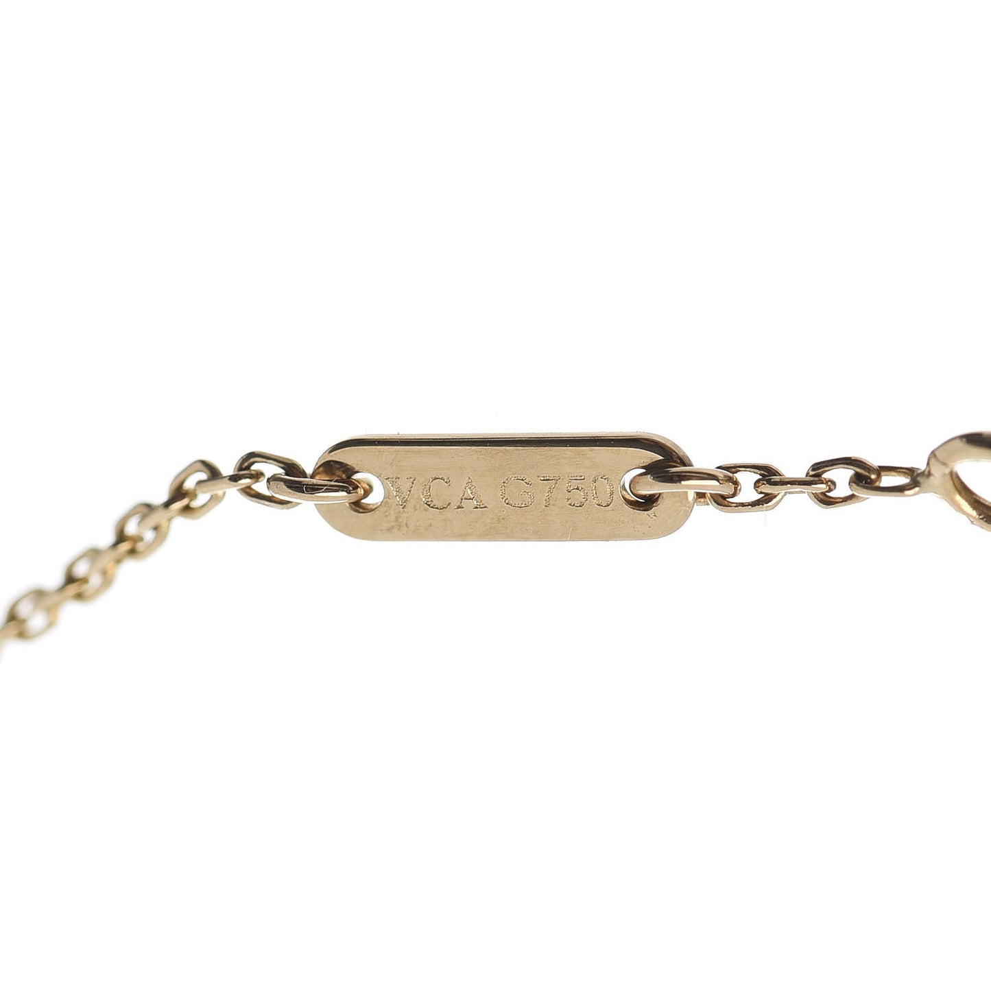 18K Yellow Gold Mother of Pearl Sweet Alhambra Bracelet