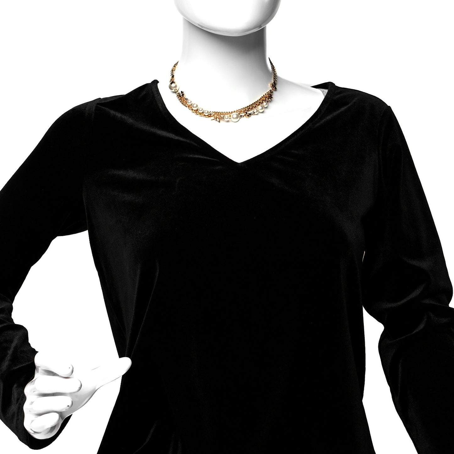 Pearl Charms Necklace Gold