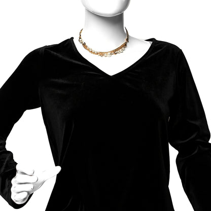 Christian Dior Pearl Charms Necklace Gold 2 of 5
