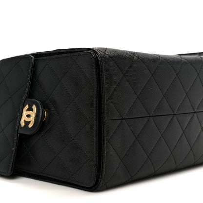 Chanel Caviar Quilted Medium Chanel 25 Handbag Black 10 of 12