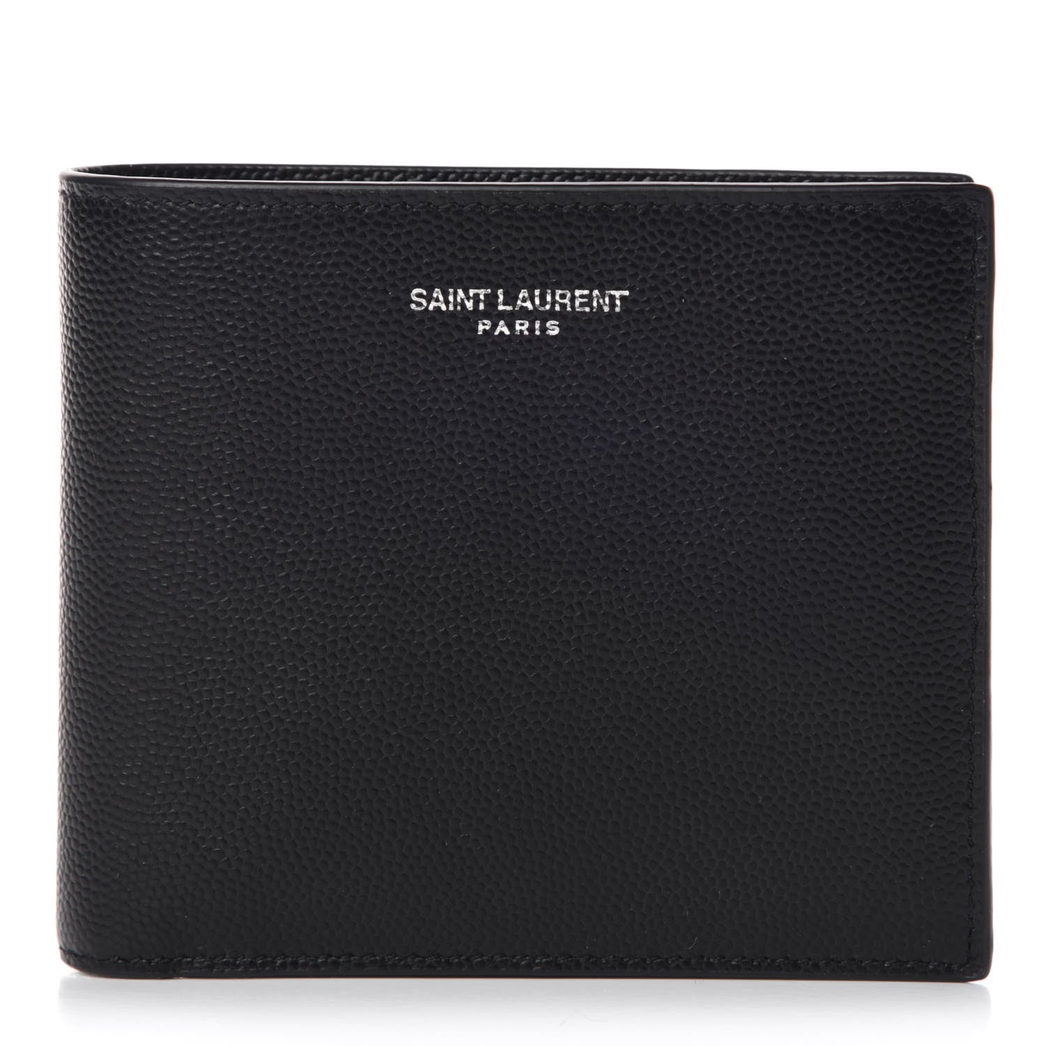 Saint Laurent Grain De Poudre Paris East West Wallet Black 1 of 10