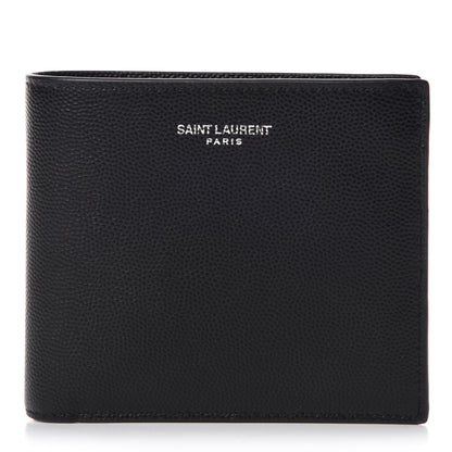 Saint Laurent Grain De Poudre Paris East West Wallet Black 1 of 10