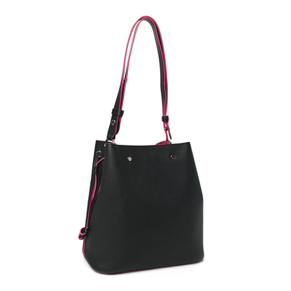 Louis Vuitton Calfskin Lockme Bucket Black 3 of 10