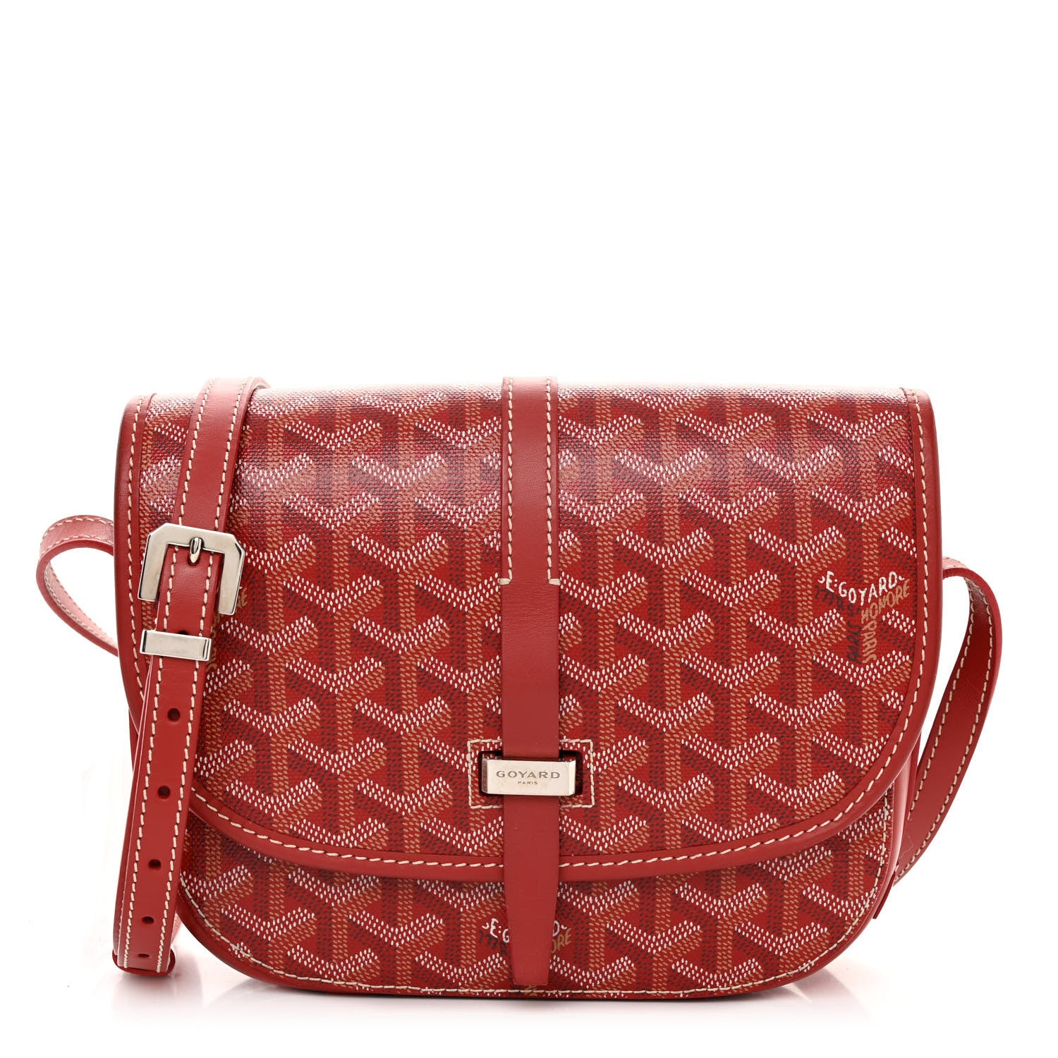 Goyard Goyardine Belvedere II PM Messenger Bag Red 1 of 9