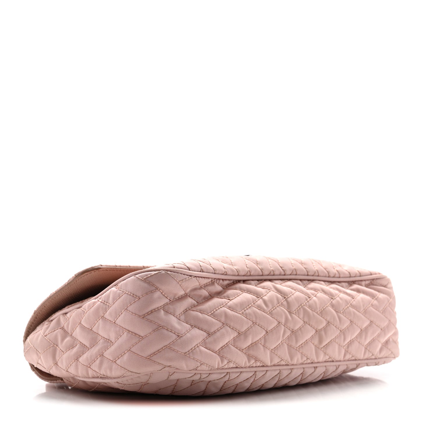 Nylon Tessuto Impunture Quilted Flap Opale