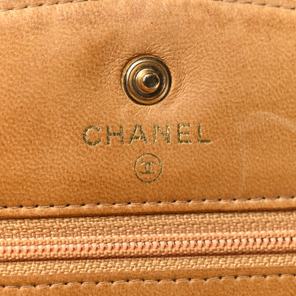 Chanel Caviar Timeless CC Wallet on Chain WOC Beige 7 of 12