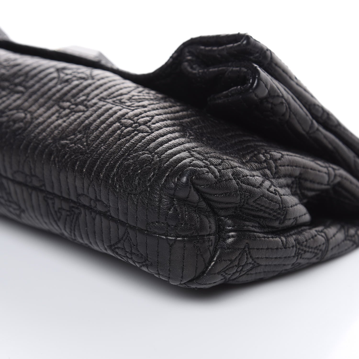 Louis Vuitton Calfskin Quilted Monogram Altair Clutch Black 8 of 8