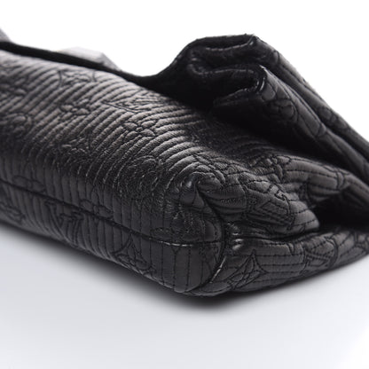 Louis Vuitton Calfskin Quilted Monogram Altair Clutch Black 8 of 8