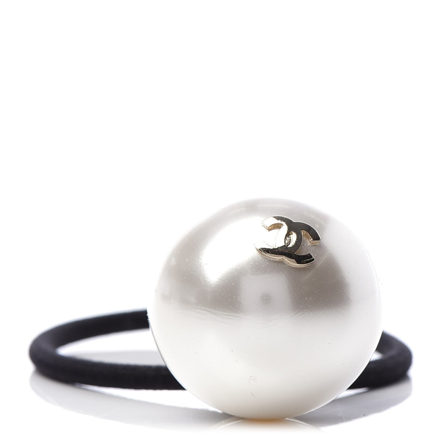 Pearl CC Hair Tie Black White