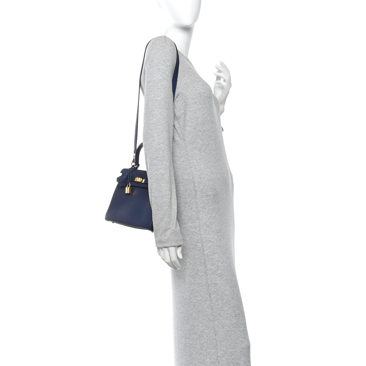 Hermes Togo Kelly Retourne 25 Bleu Saphir 2 of 10