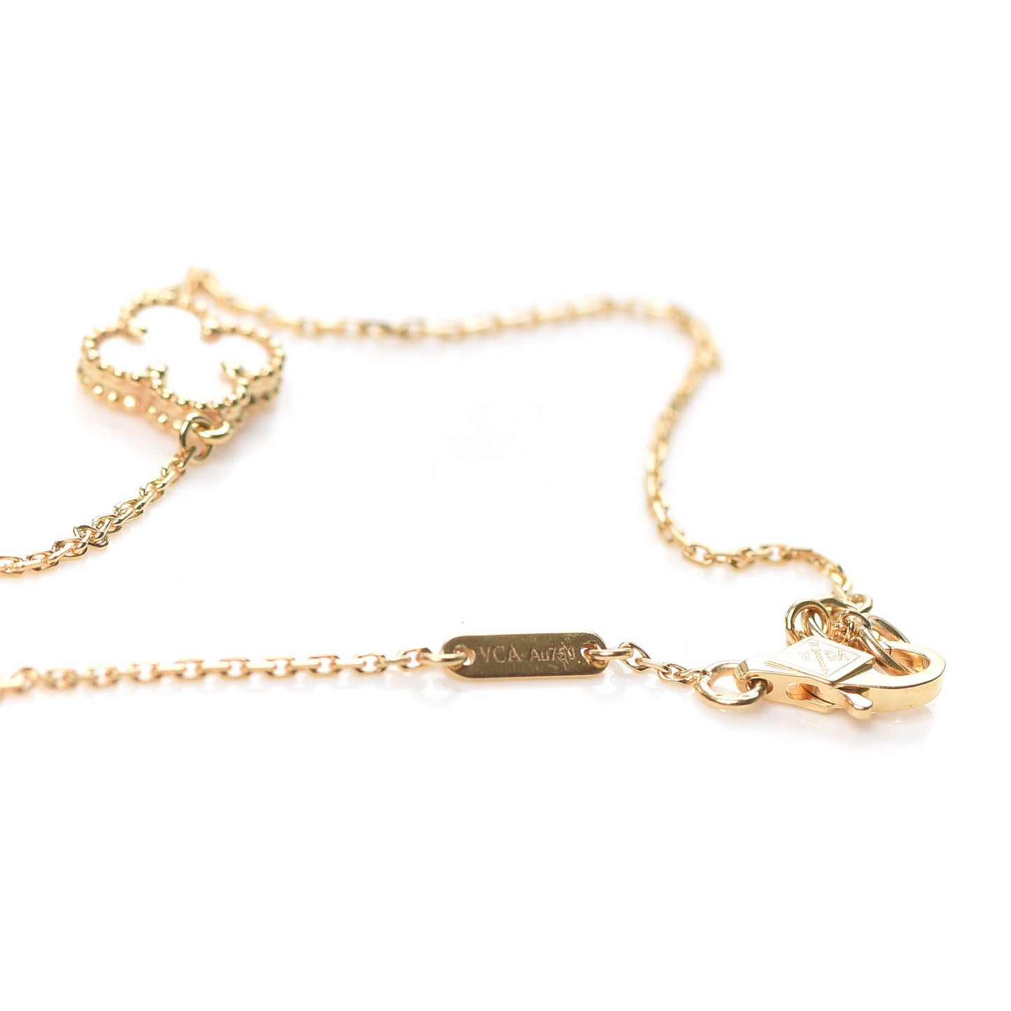 18K Yellow Gold Mother of Pearl Sweet Alhambra Bracelet