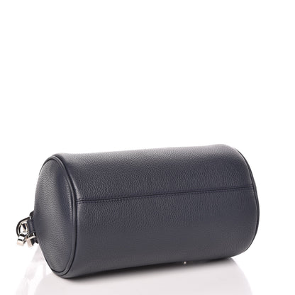 Christian Dior HOMME Grained Calfskin Mens Roller Pouch Navy Blue 4 of 8