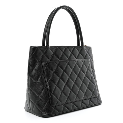 Chanel Caviar Quilted Medallion Tote Black 3 of 13