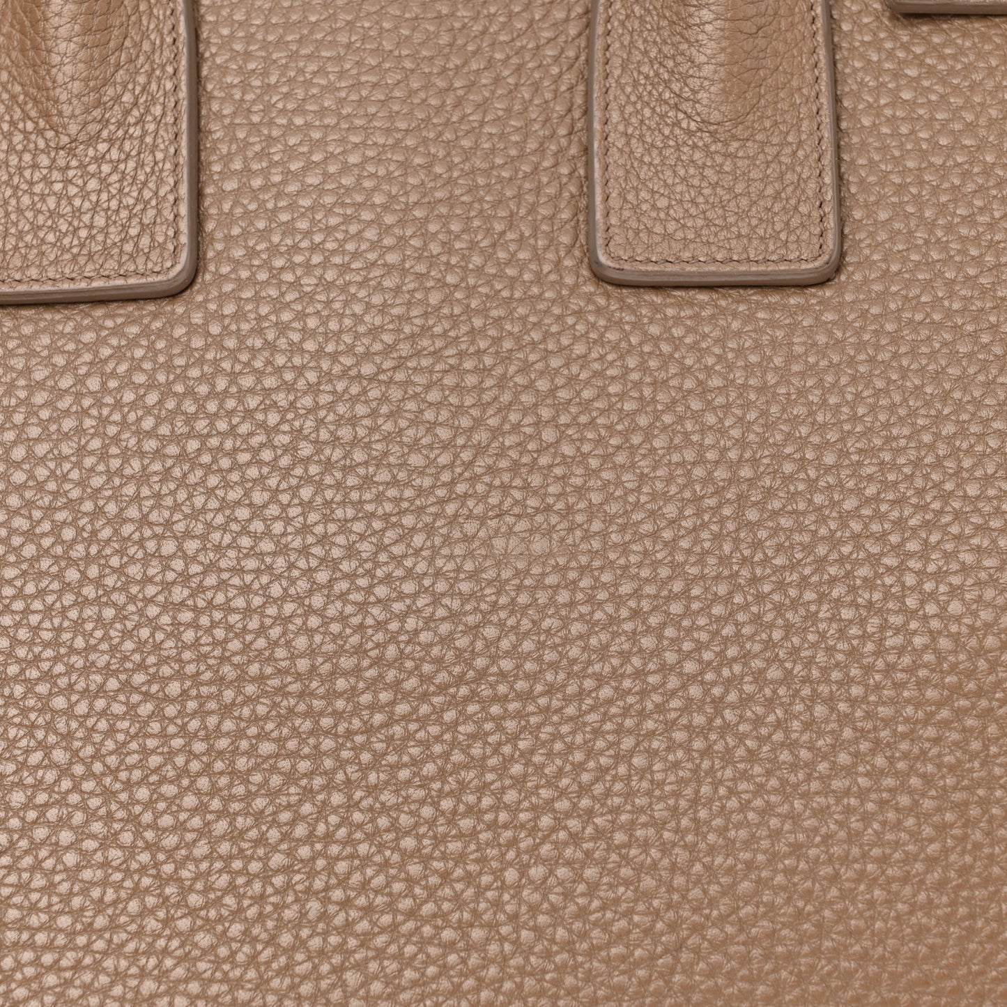 Grained Calfskin Baby Sac De Jour Taupe