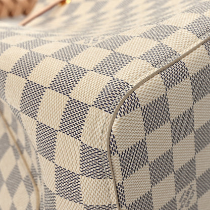 Louis Vuitton Damier Azur Braided Neonoe MM Peach Cream 10 of 11