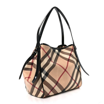 Burberry Nova Check Small Canterbury Tote Black 3 of 12