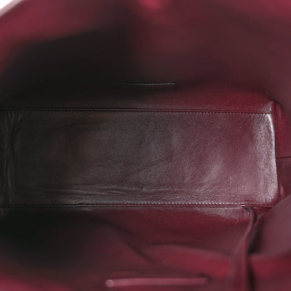 Saint Laurent Patent Calfskin Rendez-Vous Hobo Dark Red Wine 6 of 12