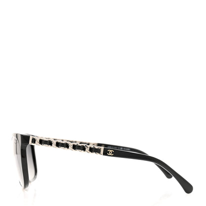 Chanel Cat Eye Chain Polarized Sunglasses 5260-Q Black 3 of 7